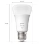 Bombilla Led Inteligente Philips Hue A60/ Casquillo E27/ 9.5W/ 1100 Lúmenes/ 2700K/ Precisa Philips Hue Bridge